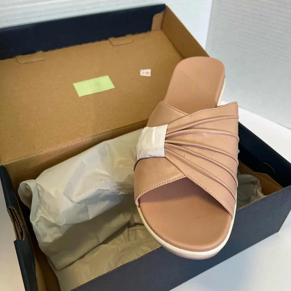 Cole Haan Women’s Aubree Grand Ruched Slide Sandal Brand New Never Worn size 8.5 - Picture 6 of 10